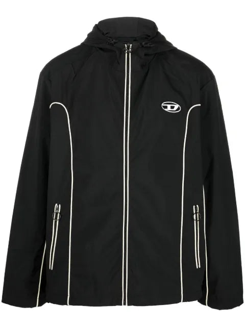 Diesel J-Hives logo-appliqué windbreaker