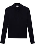 Courrèges reedition rib knit mockneck sweater
