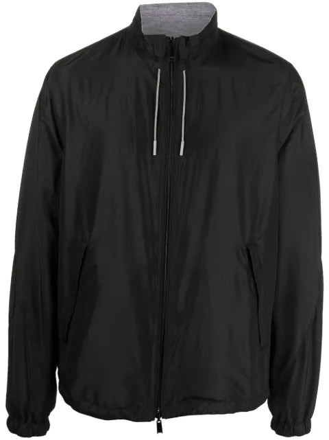 Zegna logo-print reversible jacket