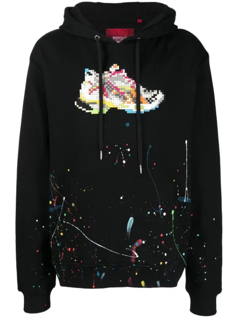 Mostly Heard Rarely Seen 8-Bit sneaker-print long-sleeve hoodie