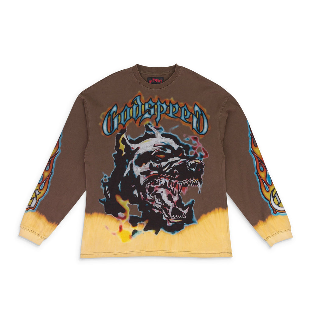 Brown Off The Leash L/S T Shirt