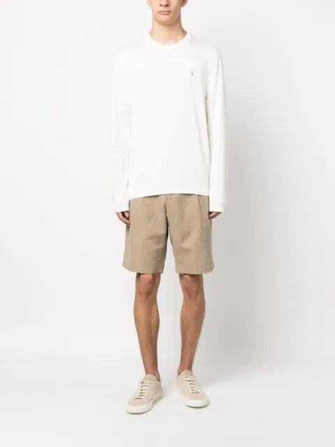 Polo Ralph Lauren embroidered-logo cotton-cashmere blend jumper
