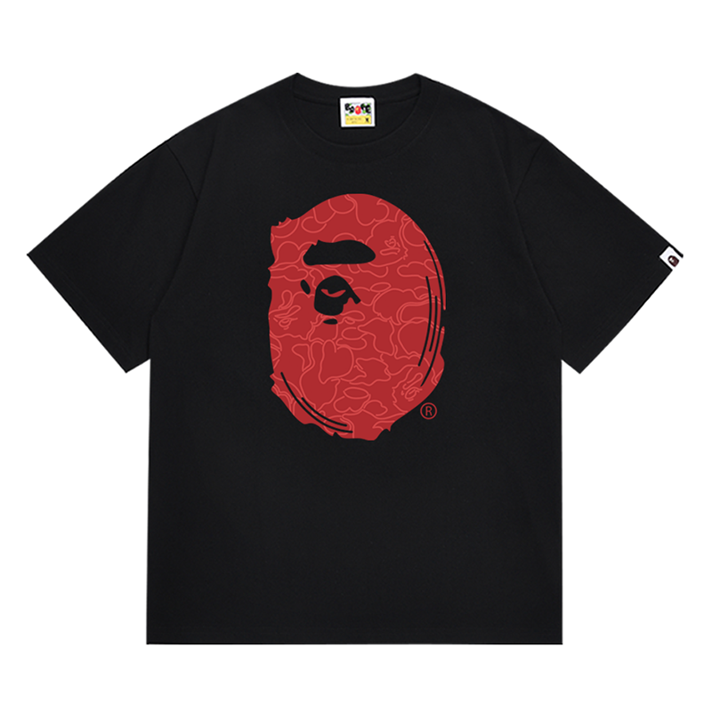 BAPE 30th Anniversary Red Ape Head Men's T-Shirt - Black