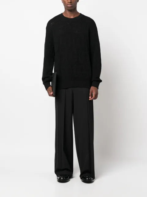 Dolce & Gabbana logo-jacquard virgin-wool jumper