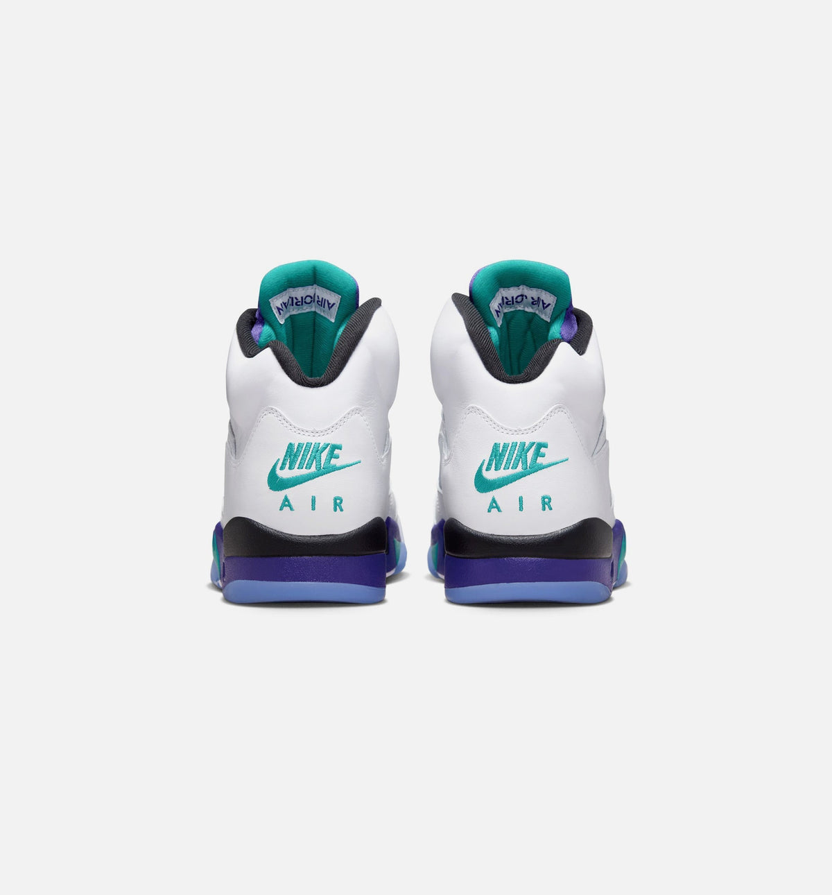 Air Jordan 5 Retro Grape Men's Sneakers - White/New Emerald/Grape Ice/Black