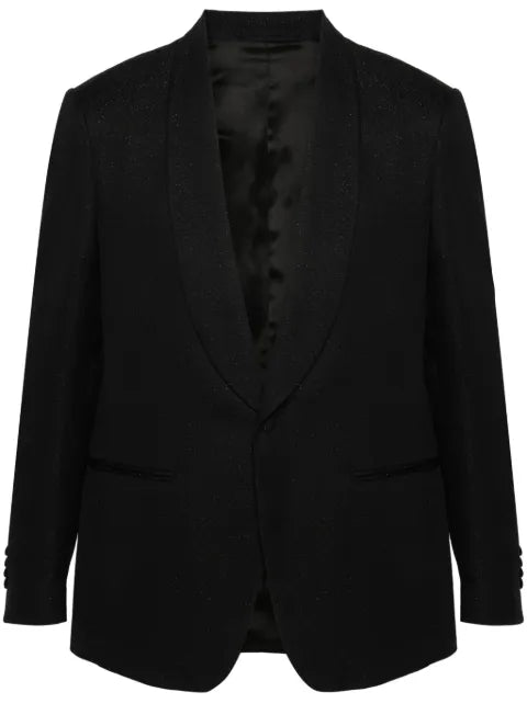 Lardini metallic-threading blazer