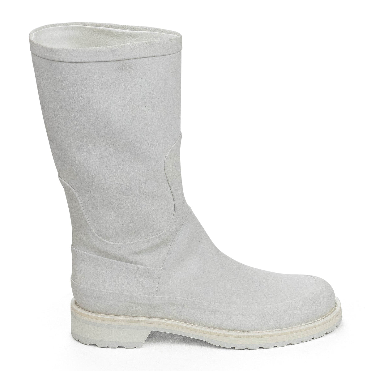 BIANCO WHITE ANKLE BOOTS