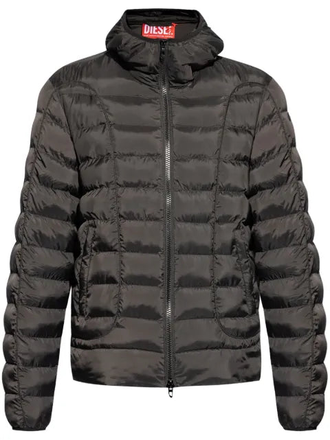 Diesel W-Stone logo-appliqué puffer jacket