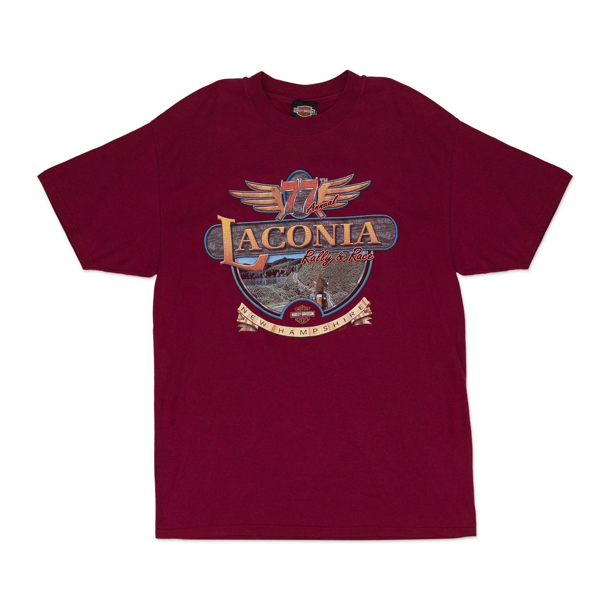 RED 77TH ANNUAL LACONIA RALLY T-SHIRT