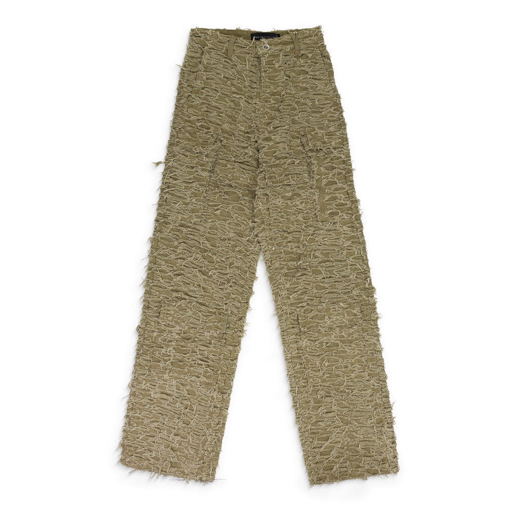 TAN HUSK WIDE LEG PANTS