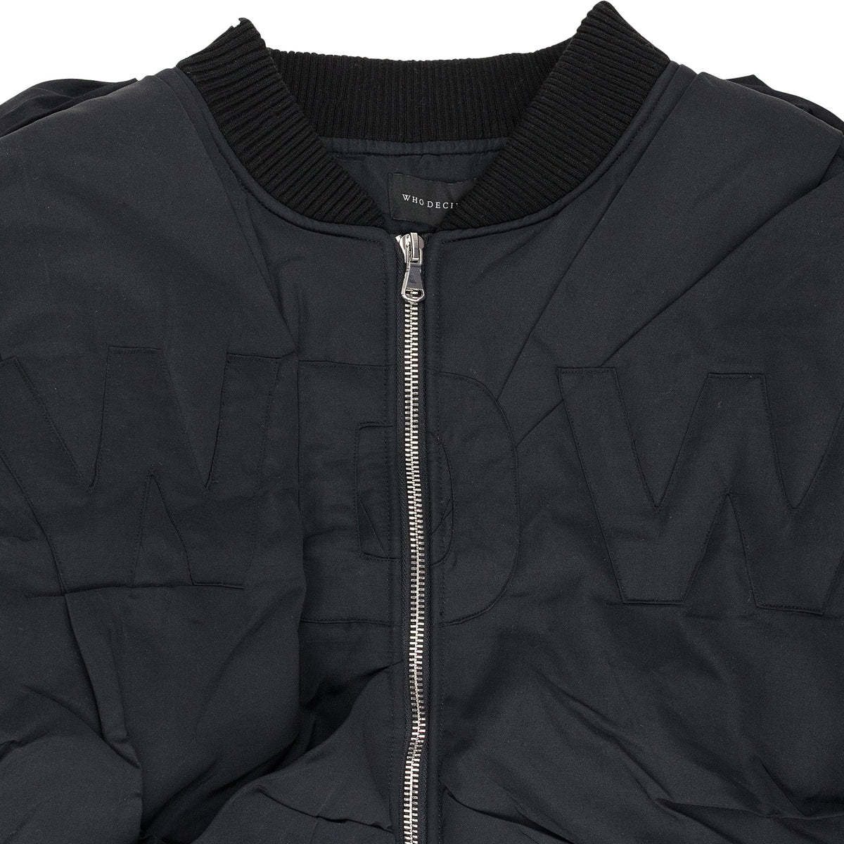 BLACK DRAPED BOMBER