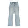 INDIGO LOW-WAIST FLARE DENIM BOOTCUT JEANS