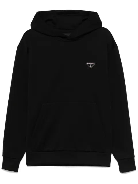 Prada triangle-logo hoodie