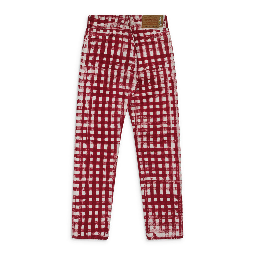 Red / White Kiss My Grits Picnic 501 Jeans
