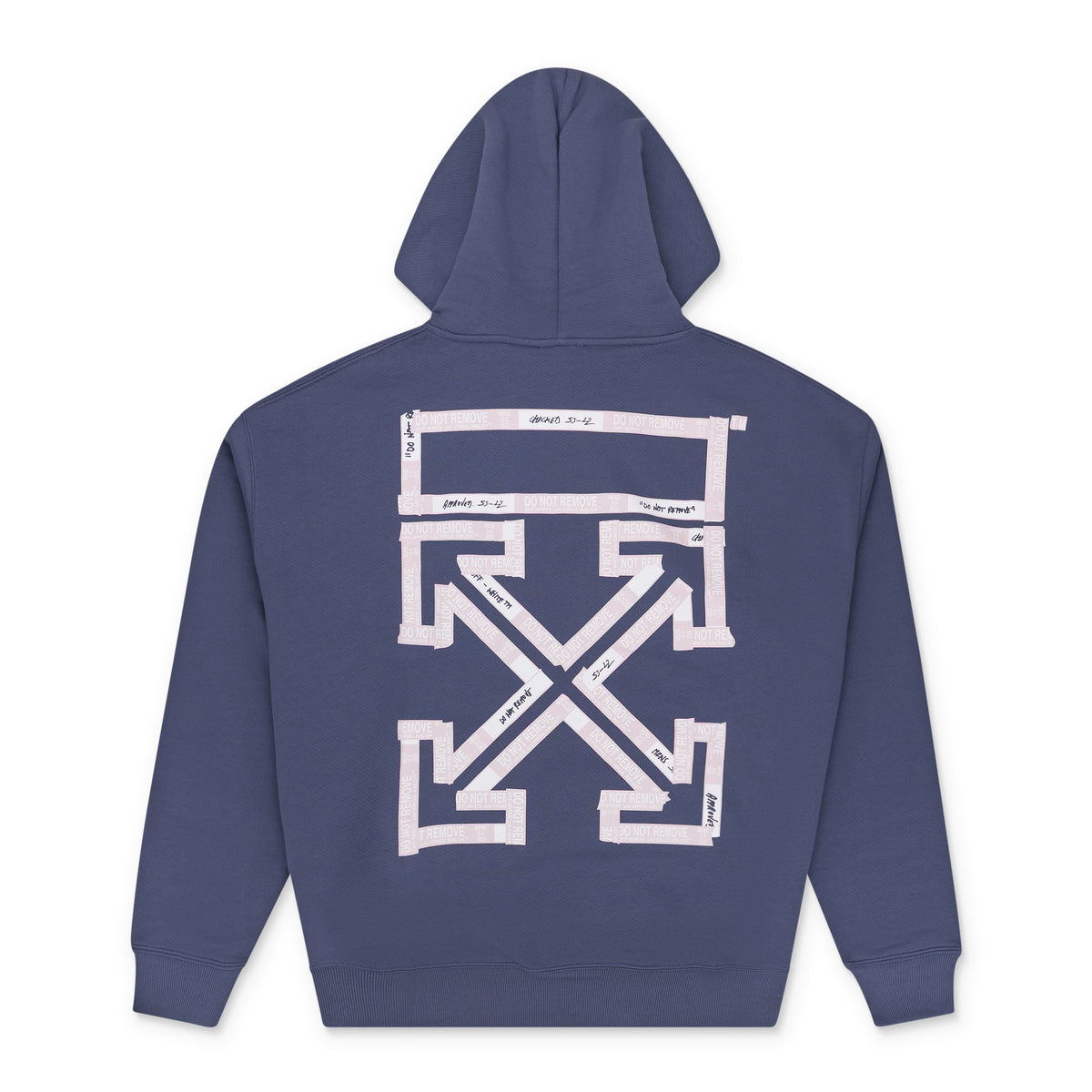Blue Indigo Tape Arrow Hoodie