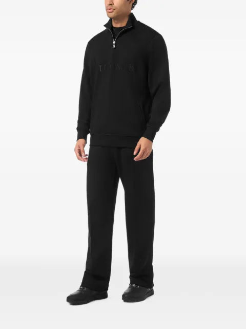 Billionaire embroidered-logo half-zip sweatshirt