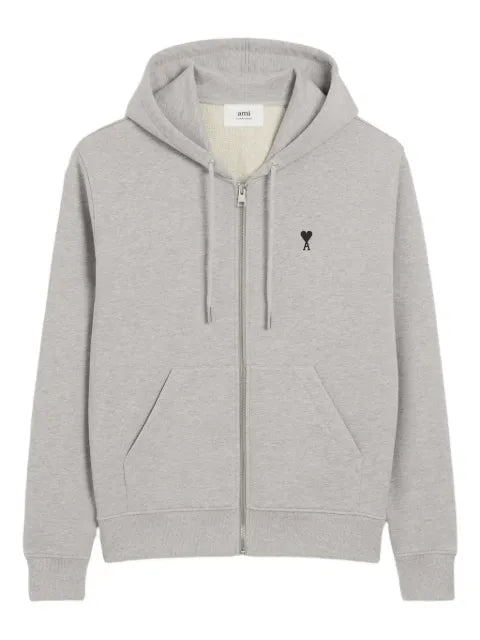 AMI Paris Ami De Coeur zip-fastening hoodie