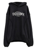 Casablanca panelled logo hoodie