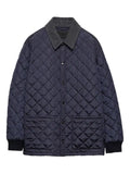 Prada diamond-quilted corduroy-collar jacket