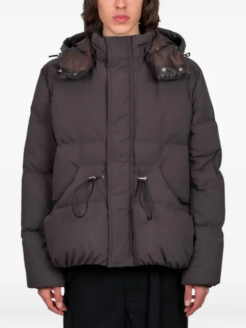 sacai hooded puffer jacket