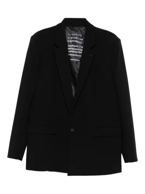 Patrizia Pepe (IM)PERFECTION single-breasted reversible jacket