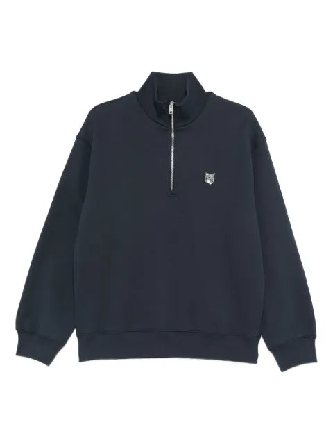 Maison Kitsuné half-zip fox-head sweatshirt