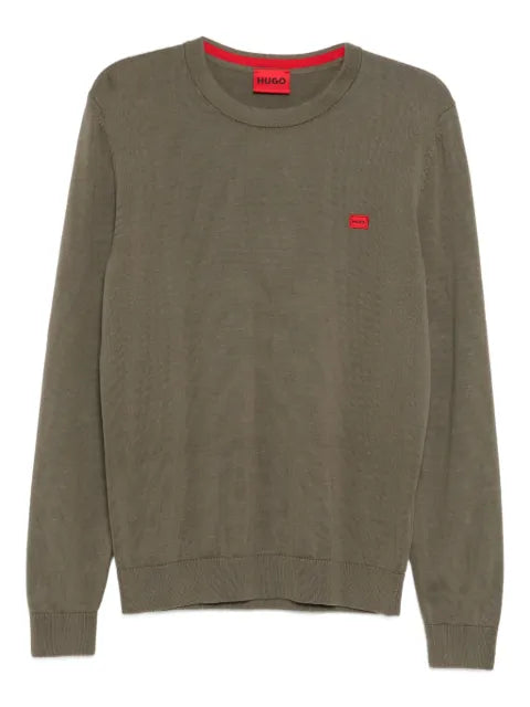 HUGO logo-embroidered top
