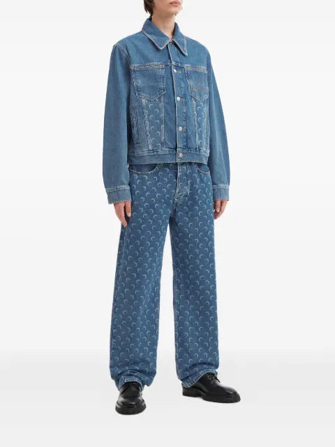 Marine Serre moon-print denim jacket