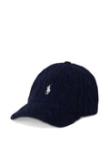Polo Ralph Lauren cable-knit-logo baseball cap
