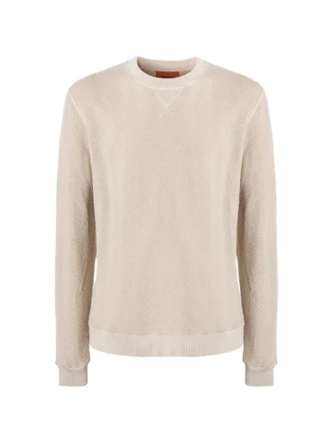 Missoni crew-neck cotton sweatshirt with Zigzag pattern