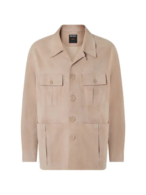 Zegna Safari-style fur coat