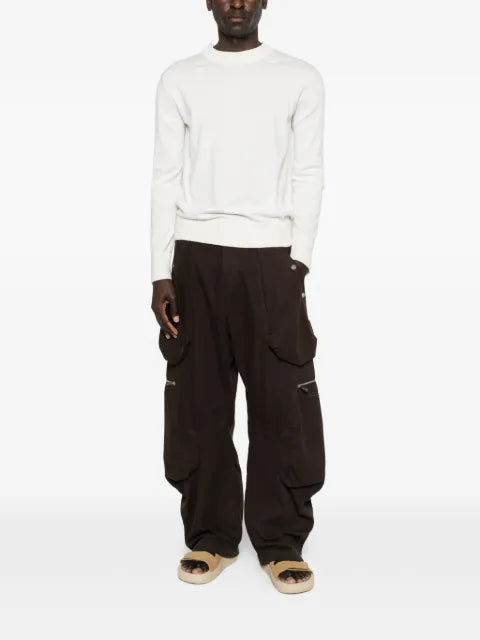 sacai long-sleeve crew-neck sweater