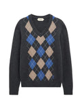 Pringle of Scotland argyle V-neck sweater