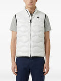 Blauer textured zip gilet