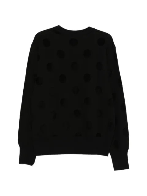 Y's polka dot-pattern sweater