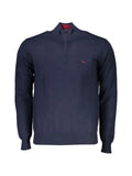 Harmont & Blaine embroidered half-zip cotton sweater