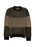 Herno vertical-stripe colour-block sweater