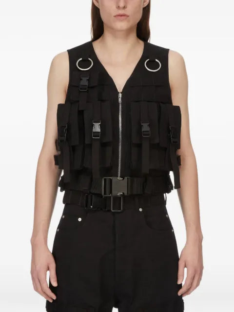 Rick Owens Temple supply vest in supply canvas