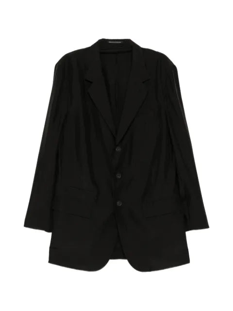 Yohji Yamamoto notched-lapel long-sleeve jacket