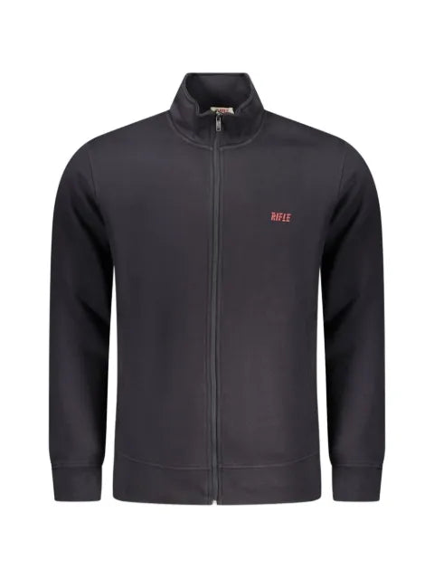 RIFLE zip-up logo-print sweatshirt
