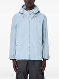 Stone Island 4100073 micro brushed nylon-TC S.I. Marina hooded jacket with anti-drop