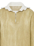 Maison Margiela zip-neck open-knit sweater
