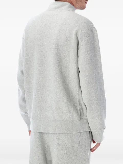 Champion logo-patch quarter-zip sweater