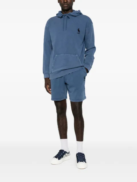 Love Moschino logo-embroidered hoodie