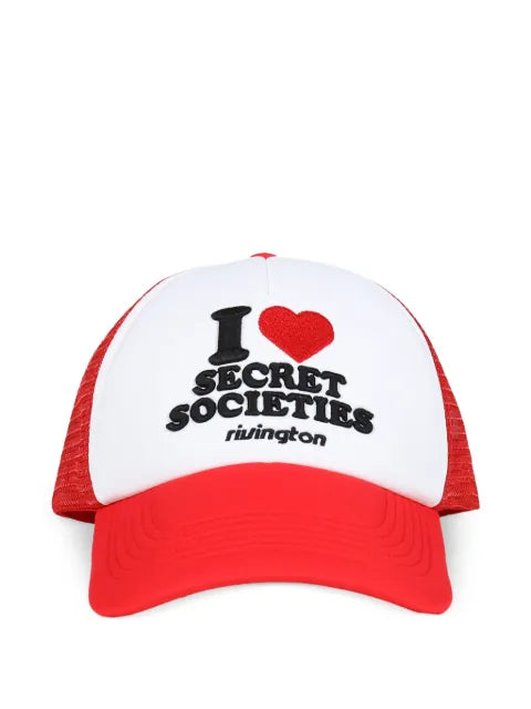 RRR123 Secret Societies Trucker mesh-panel baseball cap