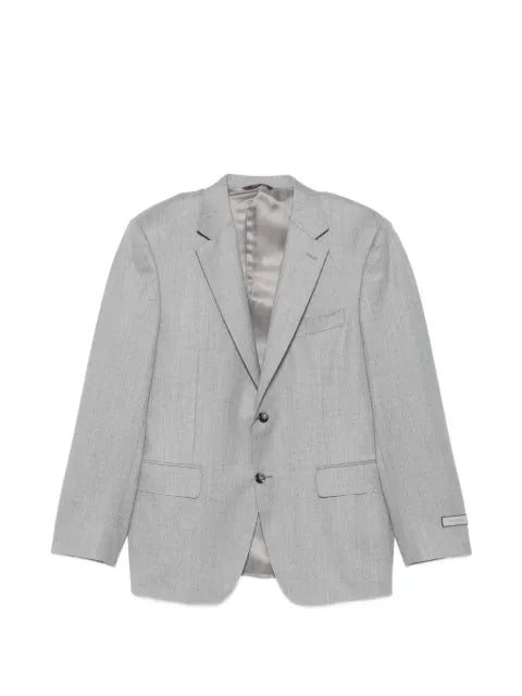 Canali notched-lapel single-breasted blazer