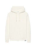 Courrèges logo-print zipped hoodie