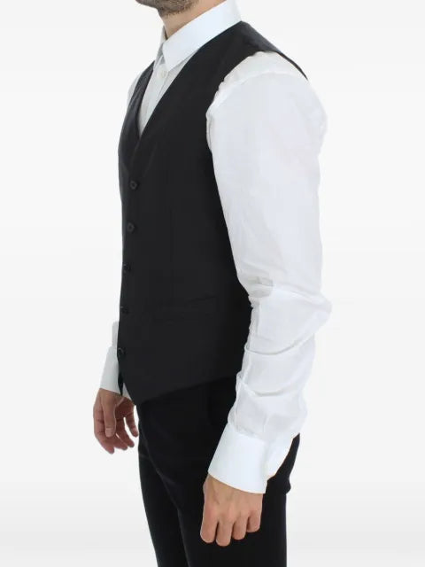 Dolce & Gabbana pointed-hem V-neck waistcoat