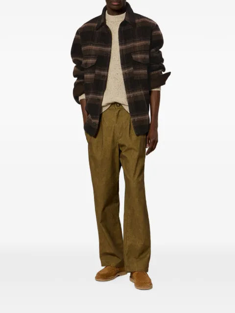 MARANT Kervon check wool-blend overshirt