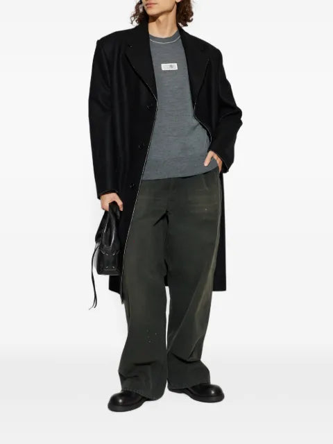 MM6 Maison Margiela logo-patch sweater